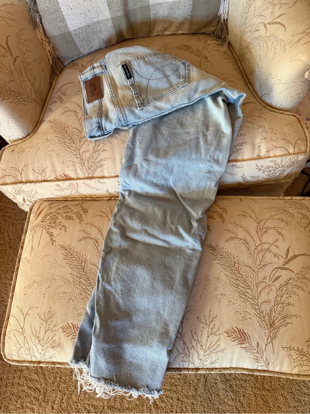Calvin Klein Light Blue Women's Straight Jeans